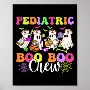 Kinderkrankenpflege Boo-boo-Crew Ghost Nurse Hallo Poster