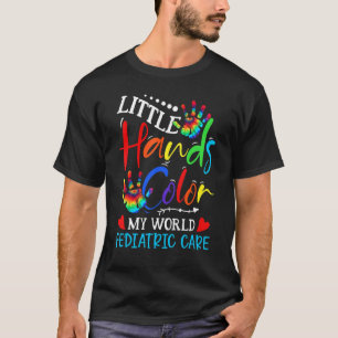Kinderkrankenpflegerin Kleine Hände Färben Meine T-Shirt