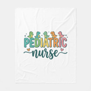 Kinderkrankenschwester Dinosaurier Vintage Style S Fleecedecke