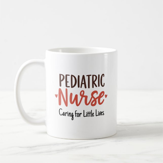 Kinderkrankenschwester – Fürsorge für kleine Leben Kaffeetasse (Links)