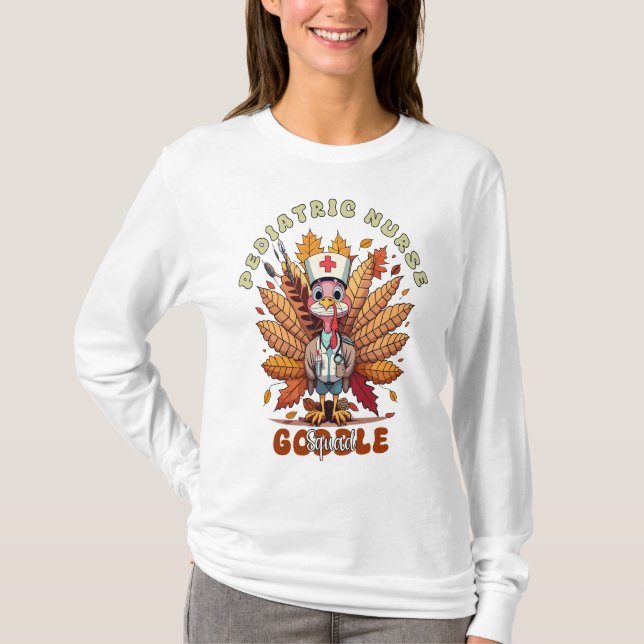 Kinderkrankenschwester Gobble Squad Frauen Kinderk T-Shirt (Vorderseite)