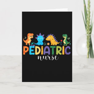Kinderkrankenschwester Peds Pflege Dinosaurier-Sch Karte
