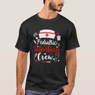 Kinderkrankenschwester Valentins Crew Valentinstag T-Shirt