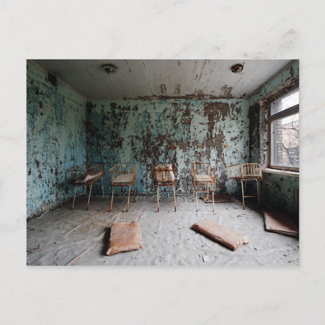 Kinderkrankenzimmer Postkarte (Vorderseite)