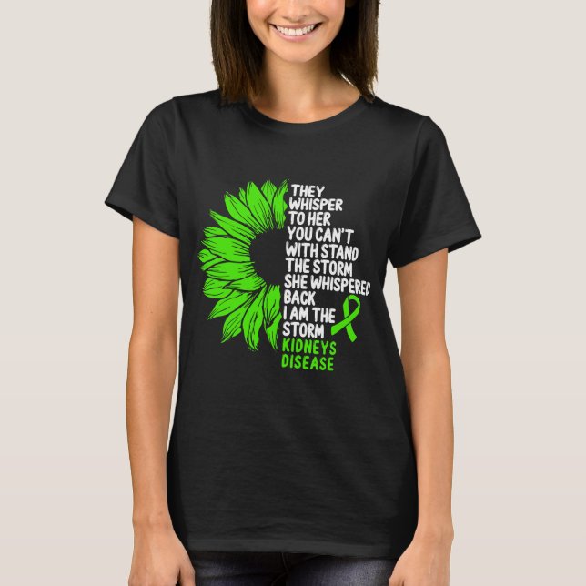 Kinderkrankheiten Sensibilisierung für Grüne Schle T-Shirt (Vorderseite)