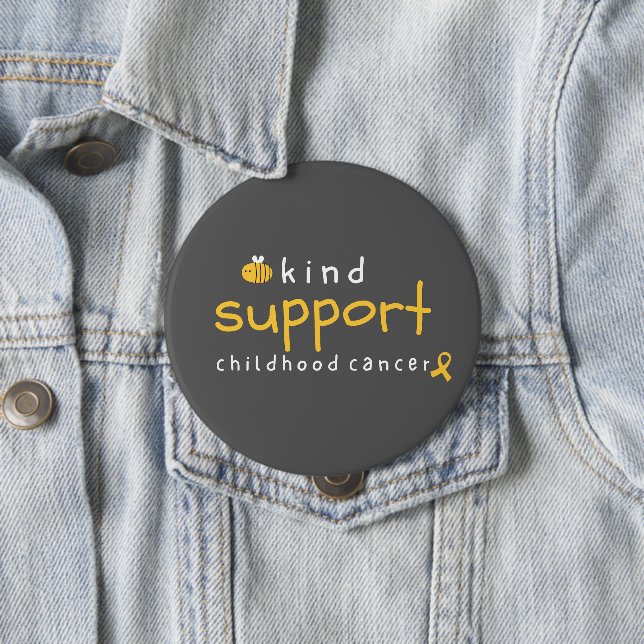 Kinderkrebs als freundlichen Support Button (Beispiel)
