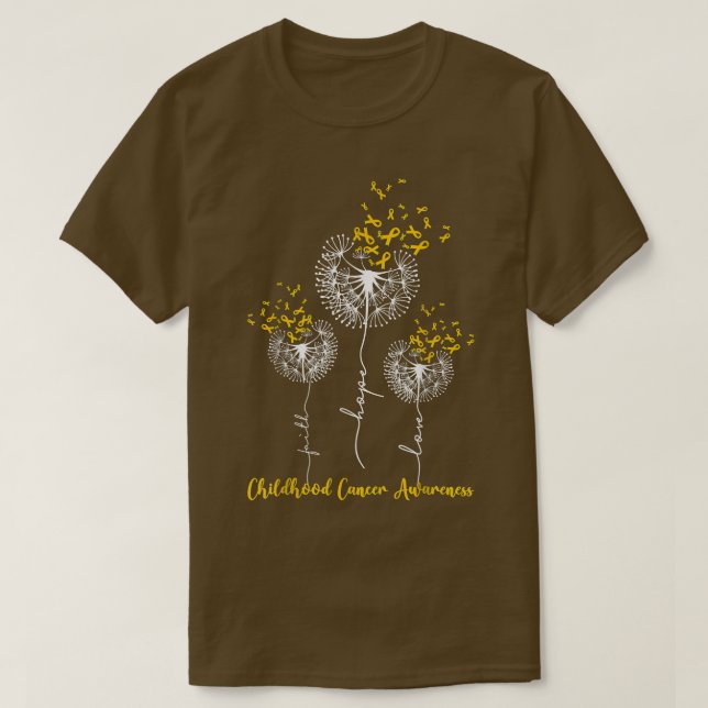 Kinderkrebs Bewusstsein Glaube Hoffnung Liebe Dand T-Shirt (Design vorne)