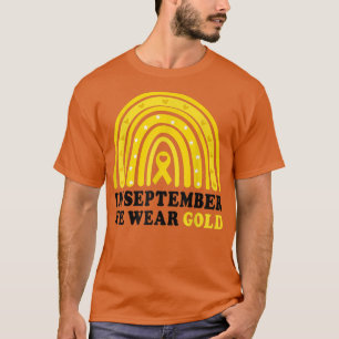 Kinderkrebs-Bewusstsein im September Wir tragen Go T-Shirt