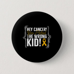 Kinderkrebs-Bewusstsein Kid Warrior Ribbon Stro Button