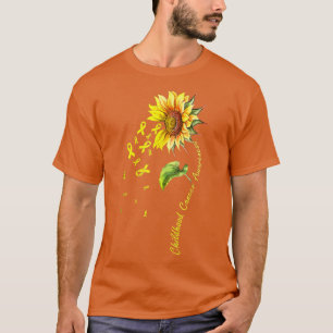 Kinderkrebs-Bewusstsein Sonnenblume 922 T-Shirt