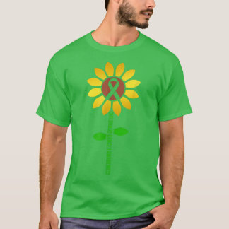 Kinderkrebs-Bewusstsein Sonnenblumen T-Shirt