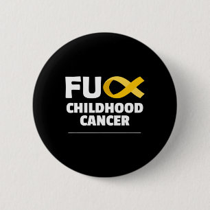 Kinderkrebs-Bewusstseinskleidung Goldenes Band  Button