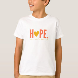 Kinderkrebs HOPE Goldherz Kinder T - Shirt