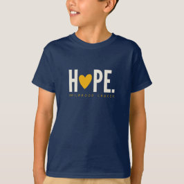 Kinderkrebs HOPE Goldherz Kinder T - Shirt