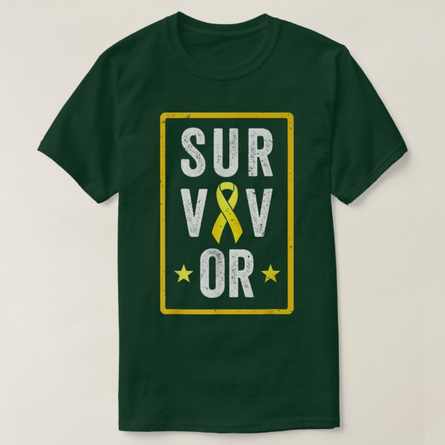 Kinderkrebs-Survivor Pädiatrie Kids Awarenes T-Shirt (Design vorne)