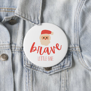 Kinderkrebs tapferer Weihnachtsmann Button