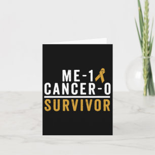 Kinderkrebs-Überlebende Sensibilisierung Gold Ribb Karte