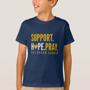 Kinderkrebs unterstützen Hoffnung beten Kinder T - T-Shirt