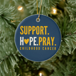 Kinderkrebs unterstützen Hoffnung beten Ornament