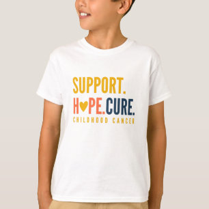 Kinderkrebs-Unterstützung Hoffnung Heilung Kids T T-Shirt