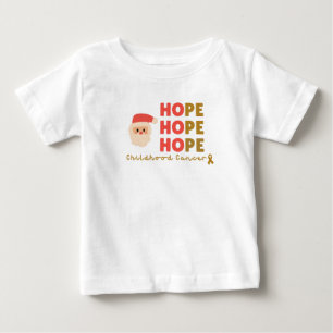 Kinderkrebs Weihnachtssanta Baby T - Shirt