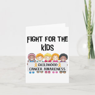 Kinderkrebsbewusstsein Adorable Fight for Kids Karte