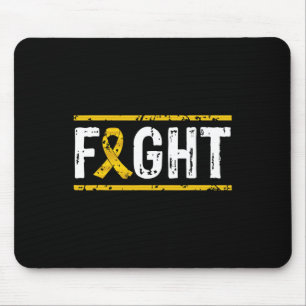 Kinderkrebsbewusstsein Bekämpfe Krebs Goldene Schl Mousepad