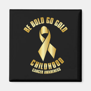 Kinderkrebsbewusstsein Gold Ribbon Magnet