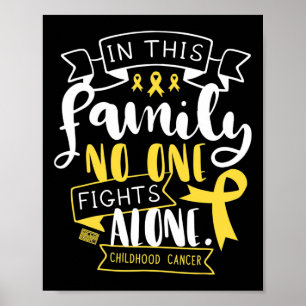 Kinderkrebsbewusstsein Kinderfamilie alleine Quo Poster