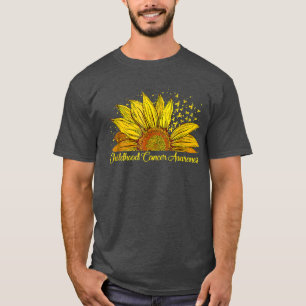 Kinderkrebsbewusstsein Sonnenblume Gold Band 9 T-Shirt