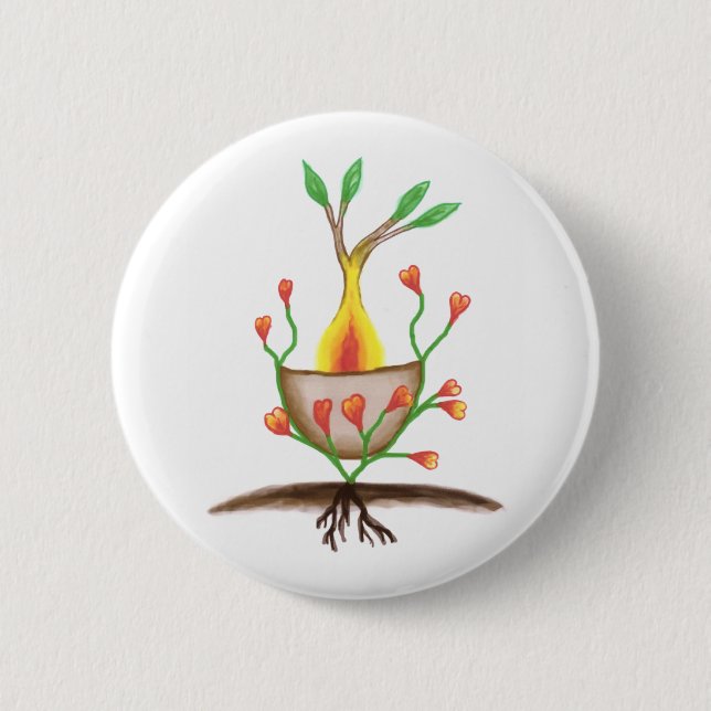 Kinderkunst Button (Vorderseite)