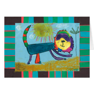 Kinderkunst -- Caddie-Kreationen -- Löwe