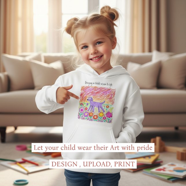 Kinderkunst - Entwerfe dein eigenes Design Hoodie (Von Creator hochgeladen)