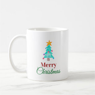 Kinderkunst Frohe Weihnachten. Die Kunst Ihres Kin Kaffeetasse