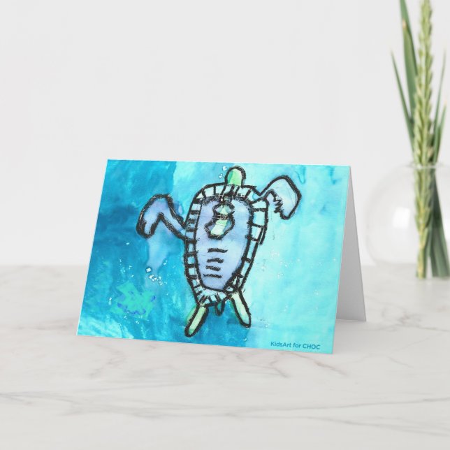 KinderKunst für CHOC - Meeresschildkröte (Vorderseite)