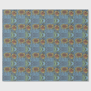 Kinderkunst für CHOC - Sonnenblumen Forever Geschenkpapier