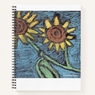 Kinderkunst für CHOC - Sonnenblumen Forever Notizbuch