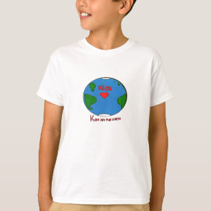 Kinderkunst für Erde T-Shirt