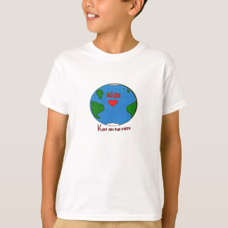 Kinderkunst für Erde T-Shirt