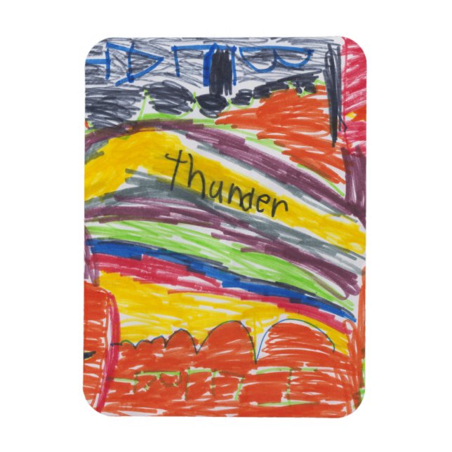 Kinderkunst - Kunst oder Foto Magnet (Vertikal)