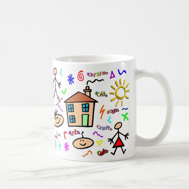 Kinderkunst Tasse (Rechts)
