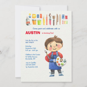 Kinderkünstler-Einladung Einladung