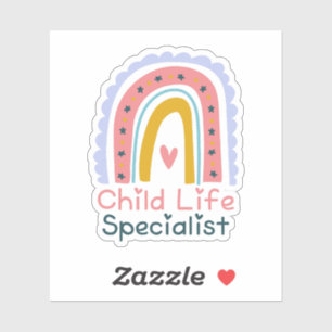 Kinderlebensspezialist Rainbow Child Life Monat CL Aufkleber