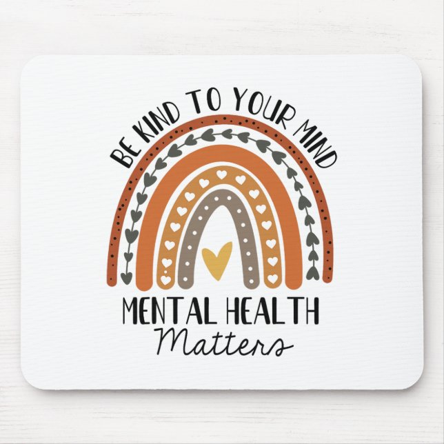 Kinderliche Gesundheitsprobleme Polka Dot Rainbow  Mousepad (Vorne)