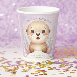 Kinderlilac Sea Otter Niedliche Geburtstag Party Pappbecher