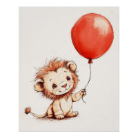 Kinderlion mit Red Balloon