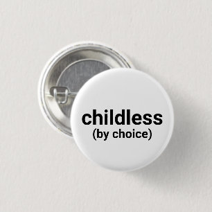 Kinderlos nach Wahl minimalistische Typografie wei Button