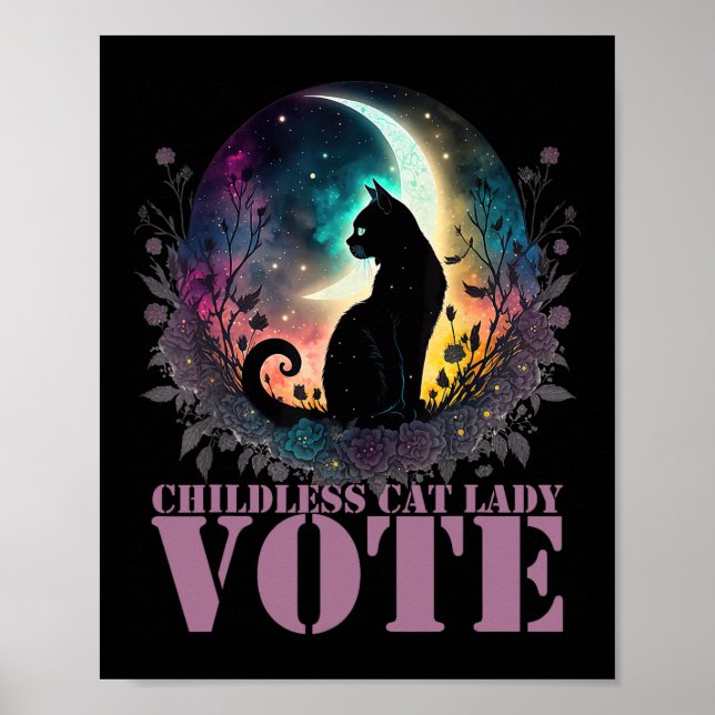 Kinderlose Cat Lady-Abstimmung Poster (Vorne)