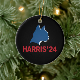 Kinderlose Cat Lady für Zitat 2024 Keramik Ornament