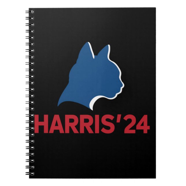 Kinderlose Cat Lady für Zitat 2024 Notizblock (Vorderseite)